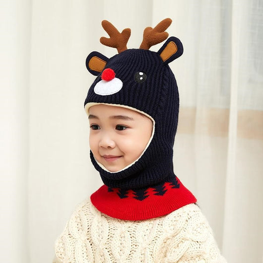 Gorro Infantil con Protección de Felpa y Babero Integrado - Image 17