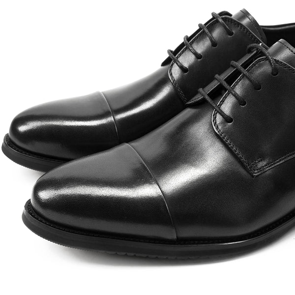 Zapatos de Cuero Ejecutivo con Cordones - Punta Redonda Estilo Británico