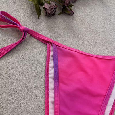 Traje de Baño Degradado con Detalles Cosidos y Tirantes Ajustables - Image 17