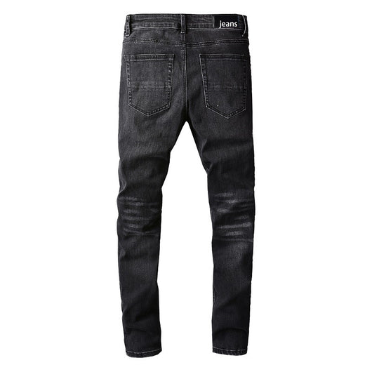 Jeans Rotos con Parches de Moda para Hombre - Image 10