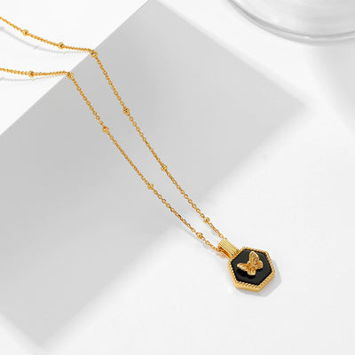Collar Delicado de Malaquita con Diseño Minimalista - Image 3