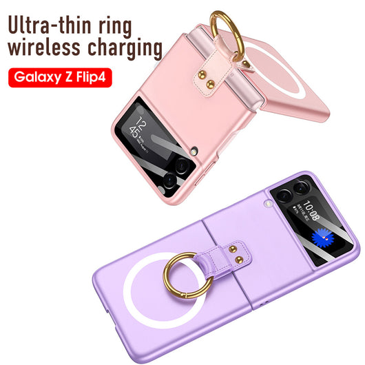 Funda Protectora con Cargador Inalámbrico y Anillo Plegable - Image 5