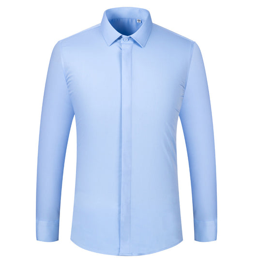 Camisa de Fibra de Bambú con Puños Franceses de Manga Larga - Image 2