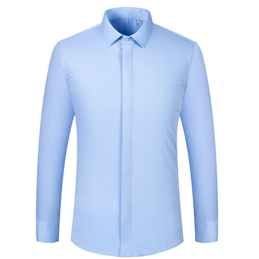 Camisa de Fibra de Bambú con Puños Franceses de Manga Larga - Image 2