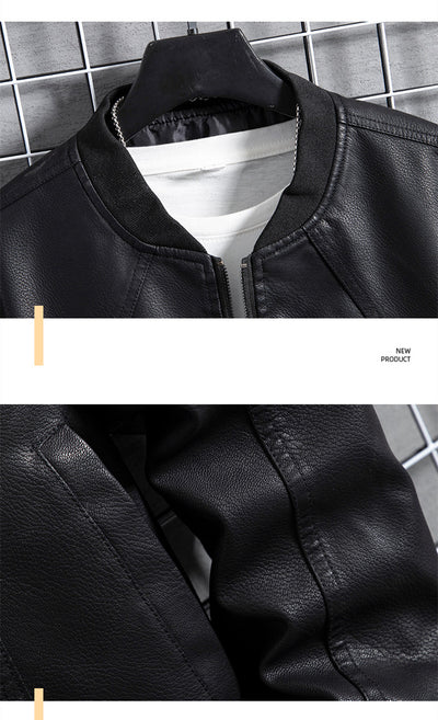 Chaqueta de Cuero Premium para Hombre - Abrigo Grueso y Cálido - Image 10