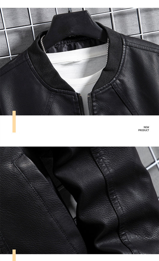 Chaqueta de Cuero Premium para Hombre - Abrigo Grueso y Cálido - Image 10