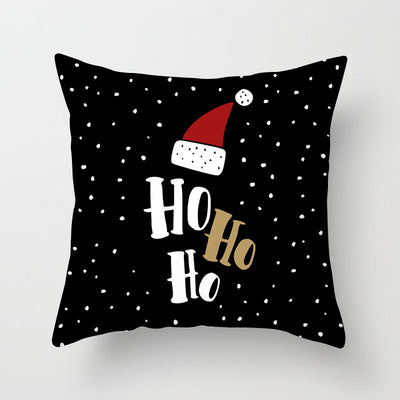 Funda de Almohada Navideña de Piel de Durazno con Contraste - Image 9