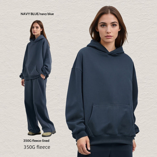 Sudadera con Capucha Forrada en Fleece - Corte Holgado y Cómodo - Image 13
