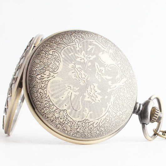 Reloj de Bolsillo Edición Limitada Conmemorativa con Tapa Abatible y Movimiento Cuarzo - Image 3