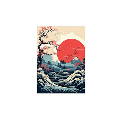 Cuadro Decorativo Amanecer con Flores de Cerezo para Sala y Dormitorio - Image 6