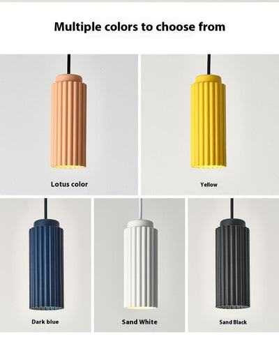 Lámpara Colgante Minimalista Tubo Ciruela - Diseño Moderno para Comedor y Sala - Image 13