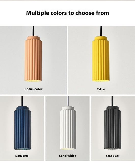 Lámpara Colgante Minimalista Tubo Ciruela - Diseño Moderno para Comedor y Sala - Image 13