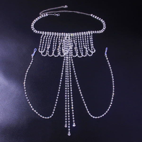 Cadena de Pecho con Cristales Brillantes para Mujer para uso en Ecuador