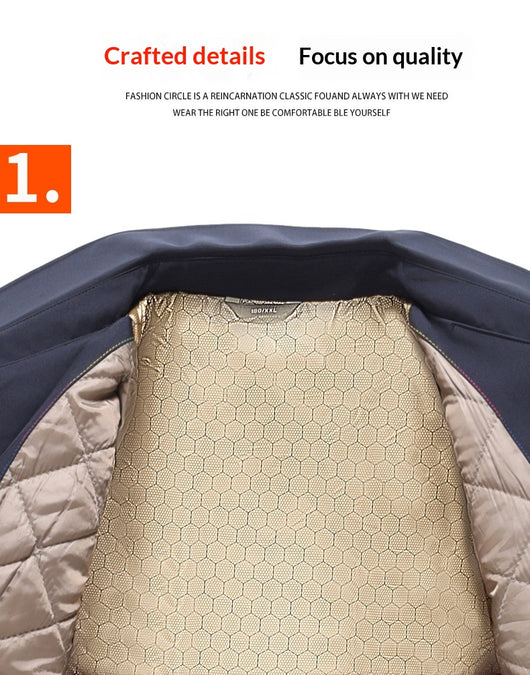 Chaqueta Acolchada de Grafeno para Hombre - Invierno y Otoño - Image 14