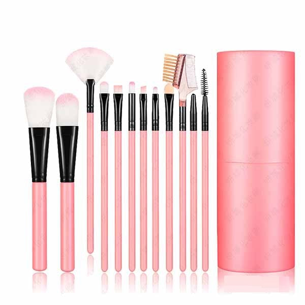 Set de 12 Pinceles Profesionales de Cerdas Ovaladas
