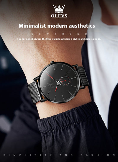 Reloj de Cuarzo Elegante con Hebilla Siamesa - Diseño Minimalista - Image 11