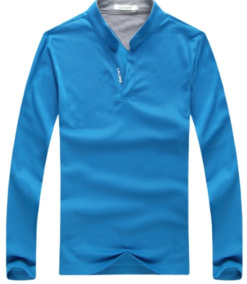 Playera Cuello V Manga Larga para Hombre - Image 6