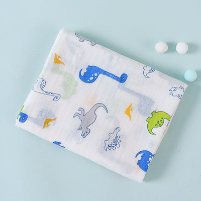 Manta de Algodón Doble Capa con Diseños Infantiles para Bebé - Image 13