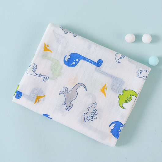 Manta de Algodón Doble Capa con Diseños Infantiles para Bebé - Image 13