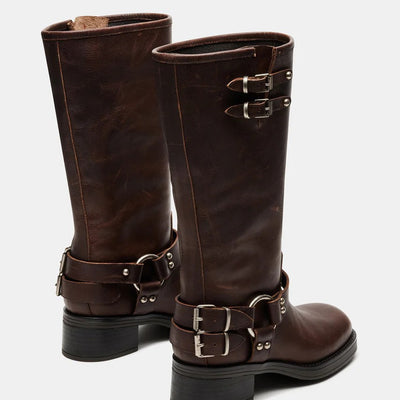 Botas Altas con Hebilla de Punta Redonda - Image 5