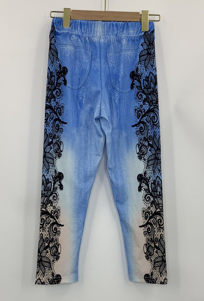 Pantalones Capri Skinny Estampados de Tela Vaquera Sintética Cintura Media - Image 15