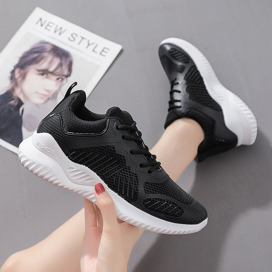 Zapatillas Deportivas para Mujer Mesh Transpirable Blancas Tenis Running - Image 12