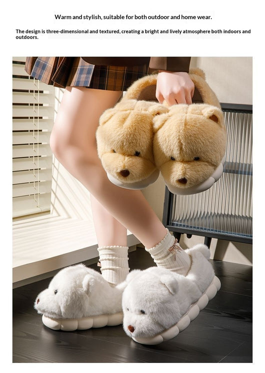 Pantuflas Cálidas de Felpa con Suela Antideslizante y Acolchonado Grueso - Image 15