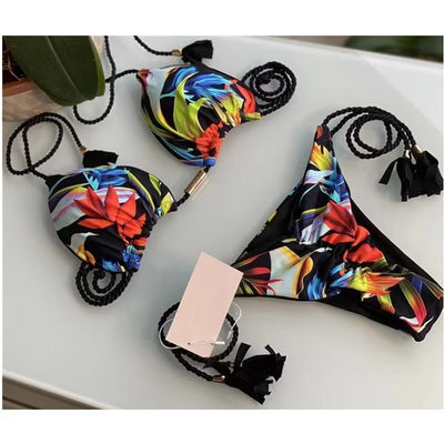 Bikini Tejido a Mano de Cuerda Pura para Playa - Image 7