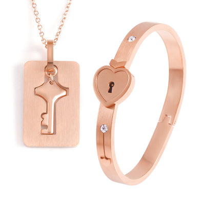 Pulsera Candado del Amor para Parejas en Aleación - Image 4