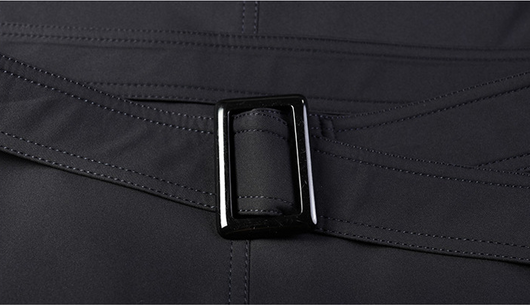 Chaqueta Cortavientos Doble Botonadura con Forro de Lana Desmontable para Hombre - Image 23