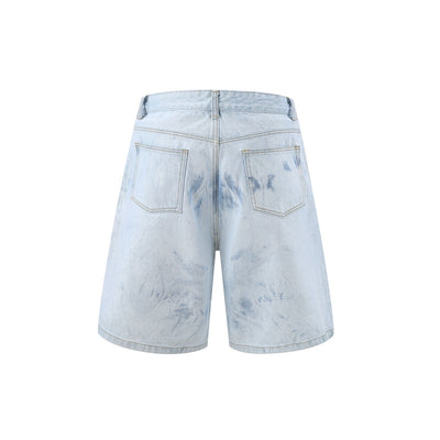 Conjunto de Camisa y Shorts Denim Retro Desgastado para Verano - Image 31