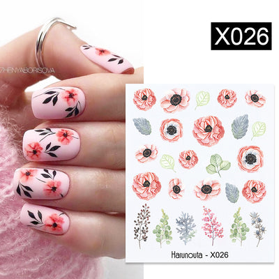 Stickers de Uñas Mariposas, Flores y Hojas - Diseños Artísticos - Image 12
