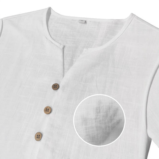 Playera Ligera Blanca de Manga Corta para Hombre - Image 4