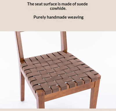 Taburete Alto de Cuero Vintage con Asiento de Silla de Madera Maciza - Image 18