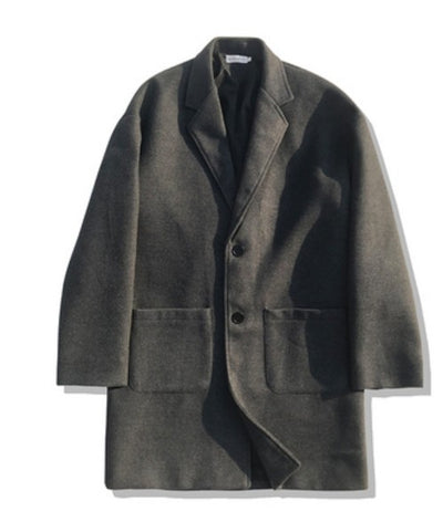 Abrigo de Lana Slim Fit para Hombre - Elegancia Moderna - Image 11