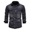 Chaqueta Denim Vintage con Solapa Europea Efecto Lavado