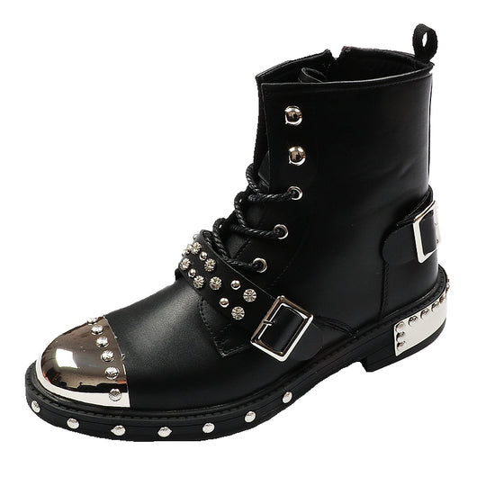 Botas Martin Punta Redonda con Tachuelas para Hombre - Image 5