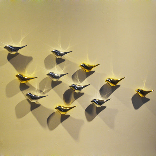 Colgante Decorativo Chapado Dorado para Sala de Estar