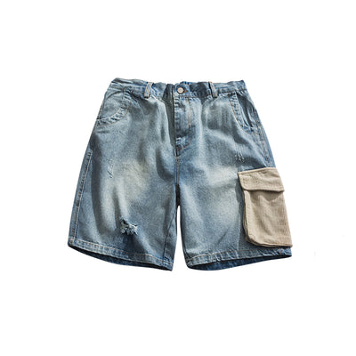 Shorts de Mezclilla Holgados con Costuras Desgastadas - Image 15