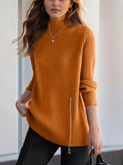 Suéter Cuello Alto Suelto para Mujer - Abrigo Tejido Versátil - Image 9