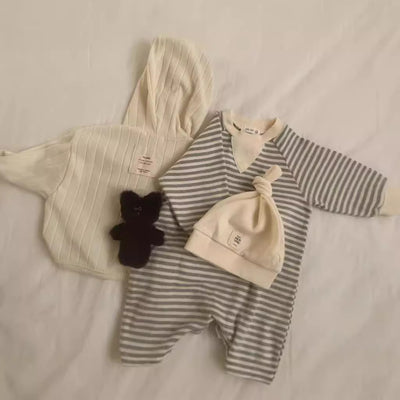 Buzo Infantil de Rayas con Cuello Redondo y Mangas Largas - Image 3