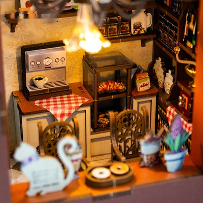 Maqueta de Café Miniatura en Madera - Image 4