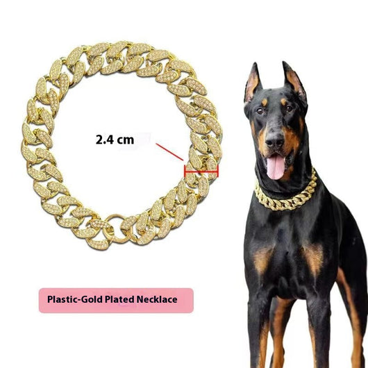 Collar Decorativo para Perro con Cadena y Cristales Brillantes - Image 9
