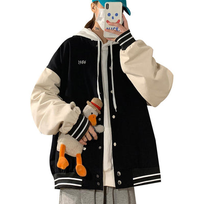 Chaqueta Retro de Uniforme de Béisbol con Bordado Coreano Unisex - Image 3