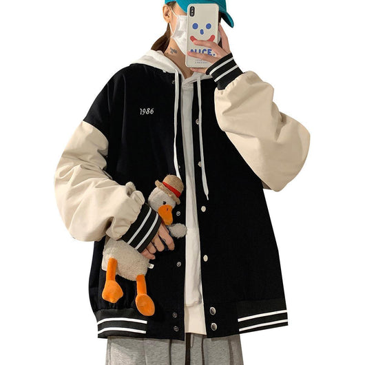 Chaqueta Retro de Uniforme de Béisbol con Bordado Coreano Unisex - Image 3