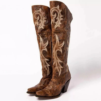 Botas Moteras para Mujer con Tacón Grueso y Caña Alta - Image 4