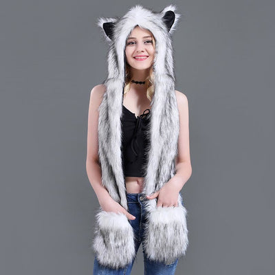 Conjunto Infantil 3 en 1: Gorro, Bufanda y Guantes con Diseño Animal de Peluche - Image 6