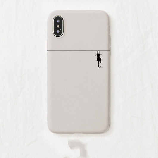 Funda Minimalista de Gatito para Teléfono - Compatible con Apple - Image 17
