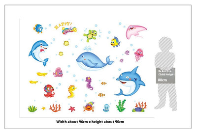 Pegatinas Decorativas Acuario para Baño - Resistentes al Agua - Image 19