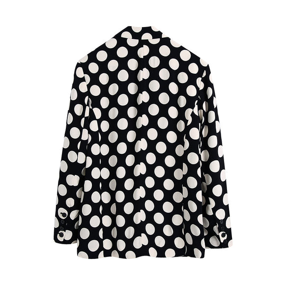 Blazer Suelto Elegante de Botón Único Largo Medio para Mujer
